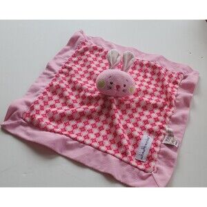 Baby Ganz wheatberries Pink Plush Bunny Rabbit Security Blanket Lovey Toy Easter